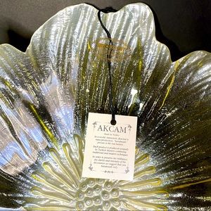 ❤️Beautiful handmade home decor bowl. Made in Turkey. Beautiful glass art!